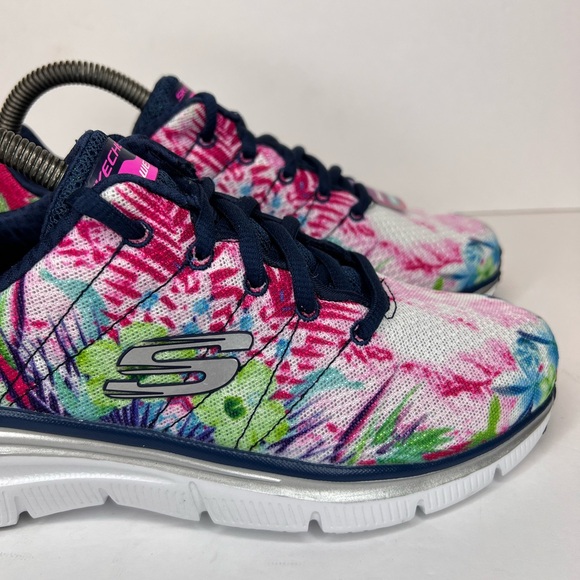 Skechers Fashion-Fit Spring Essential Navy/Multi Floral 12708/NVMT Sz 8M NWT! - Picture 6 of 16